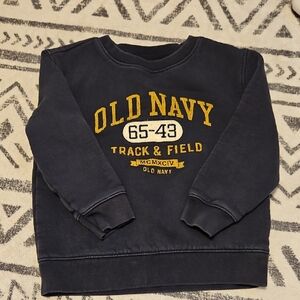Old Navy Dark Blue Sweatshirt with Gold Accents